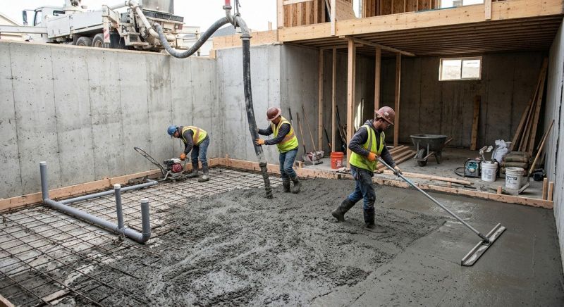 Basement Concrete Installation in Thompson, CT