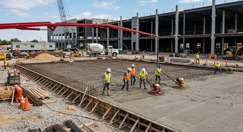 Commercial Slab Construction in Woonsocket, RI