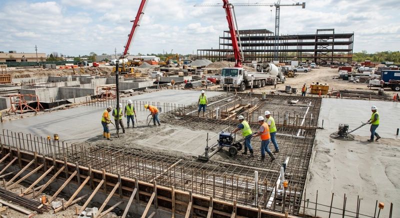Commercial Slab Installation in Attleboro, MA