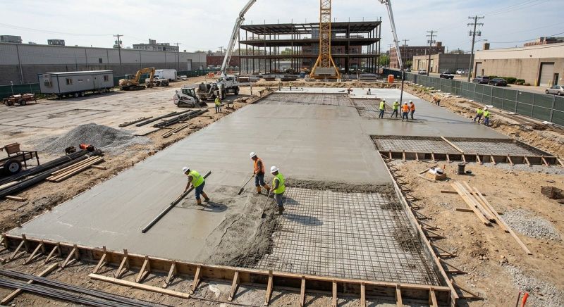 Commercial Slab Installation in Berkley, MA