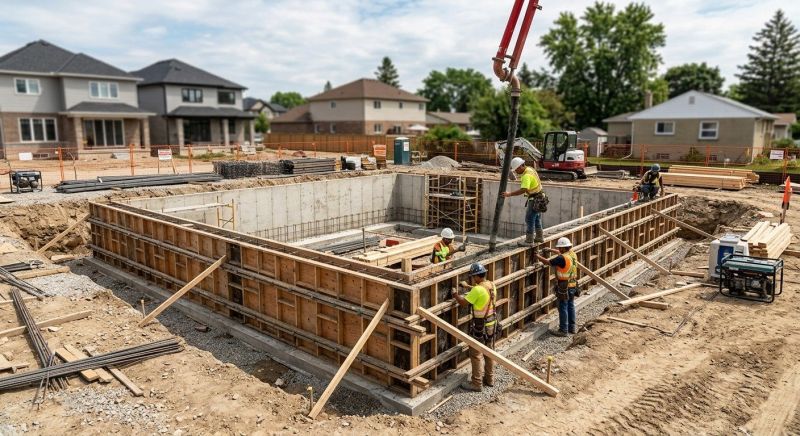 Foundation Construction in Attleboro, MA