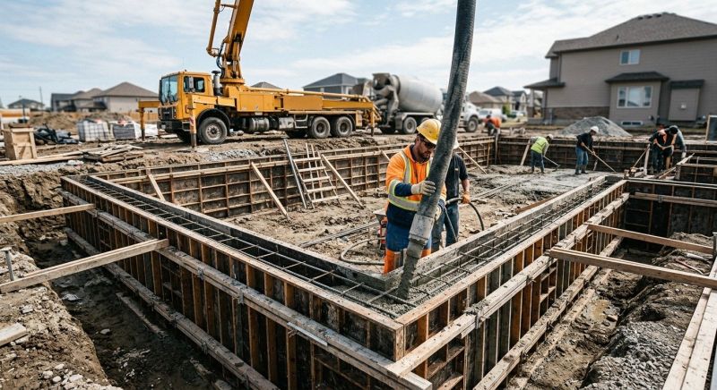 Foundation Wall Pouring in Bristol, RI