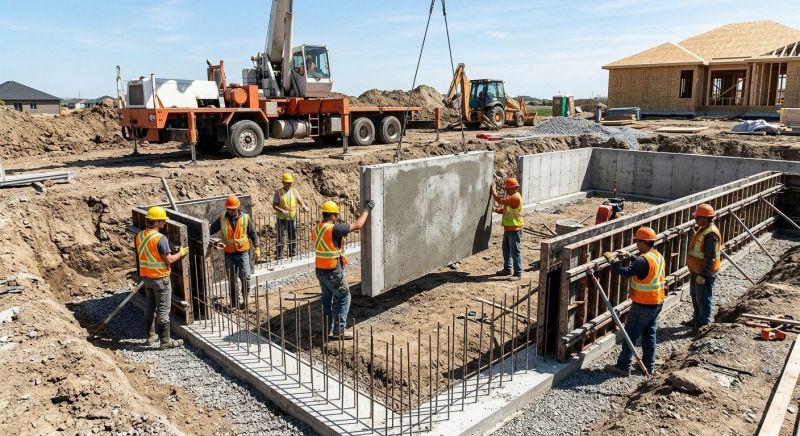 Foundation Wall Pouring in Cranston, RI