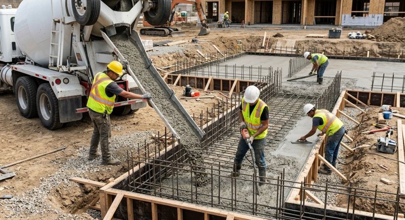 Foundation Wall Pouring in East Greenwich, RI