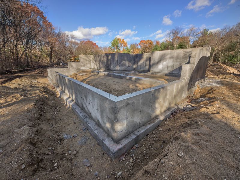 Foundation Wall Pouring in Jamestown, RI